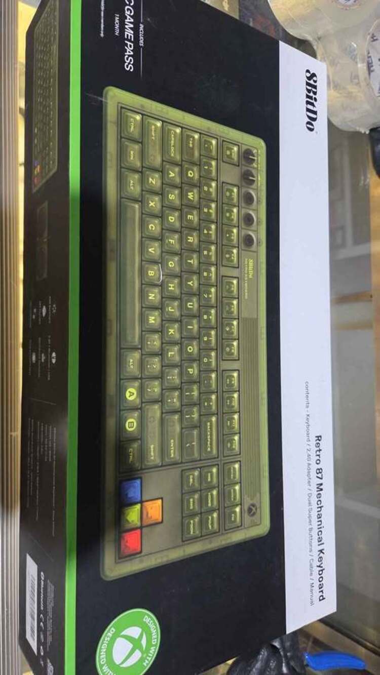 8BitDo Retro 87 Mechanical Keyboard with RGB Backlight, Bluetooth/2.4G/USB-C Hot